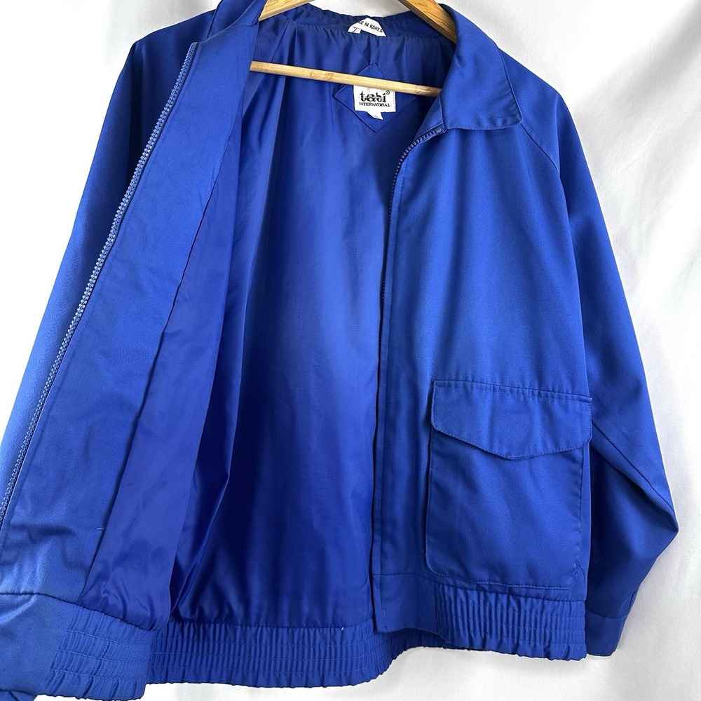 Vintage 80s Grandpa Workwear Blue Tabi International Jacket‎ Bomber Men's Large - Picture 6 of 16